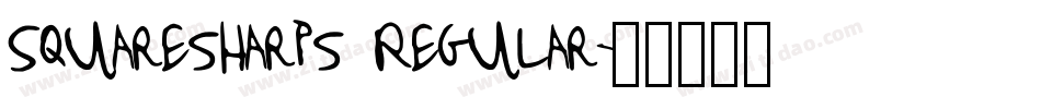 Squaresharps Regular字体转换